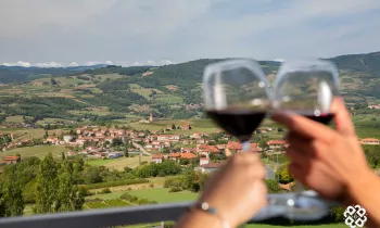 Vue panoramique sur le Beaujolais