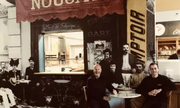 Billeterie du musée, comptoir de vente du XIX°s