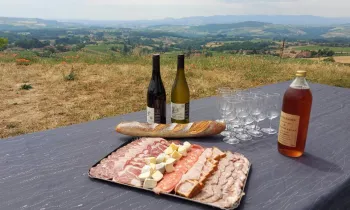 Balade à vélo et pique-nique mâchon beaujolais