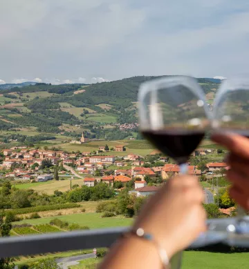Vue panoramique sur le Beaujolais