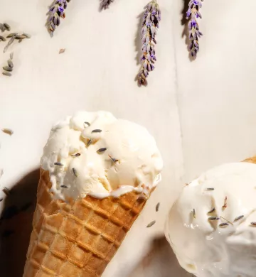Glace à la lavande