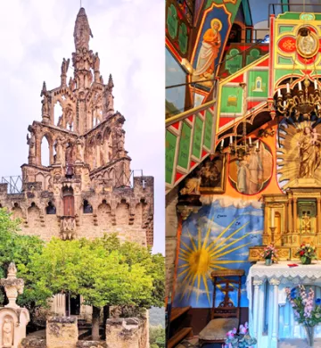 Nyons church, outside and inside