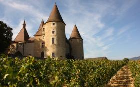 Façade nord du Château de Corcelles © C.Barrière