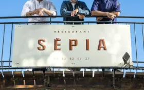 Chef Jean Louis Martinetti (Julis), Chef Paul Langlere (direction culinaire, gérant) et Chef Xavier Zapata (Sépia) © Evan De Soussa