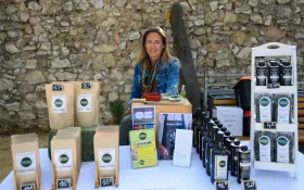 Vente sur le marché © EARL La Perdrerie