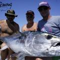 Poisson pêché en gros plan