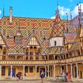 The Hospices de Beaune gothic courtyard