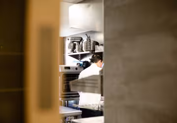 En cuisine à l'Auberge de l'Abbaye