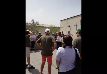 Visite guidée sur la terrasse