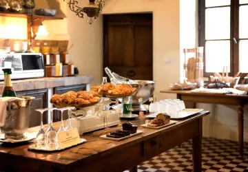 petit déjeuner au champagne