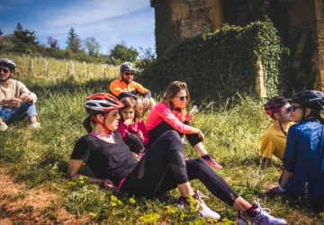Balade à vélo et pique-nique mâchon beaujolais