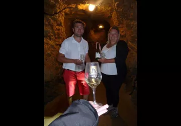 Coopérateurs Cave d'Azé Justine et Adrien 