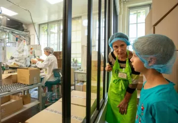 vue sur l'atelier de conditionnement